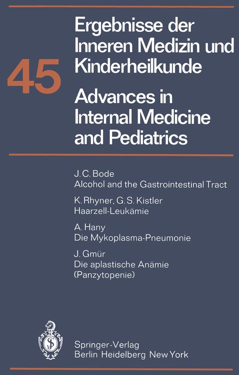 Produktbild: Ergebnisse der Inneren Medizin und Kinderheilkunde / Advances in Internal Medicine and Pediatrics