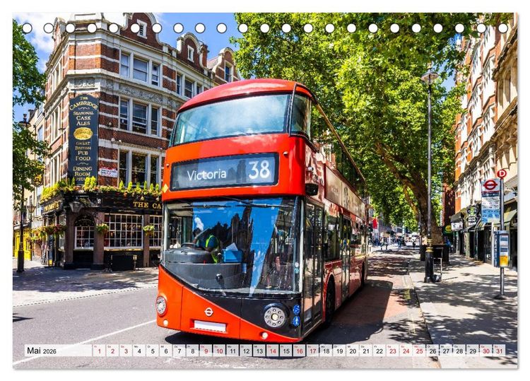 Produktbild: LONDON Magie einer Metropole (Tischkalender 2026 DIN A5 quer), CALVENDO Monatskalender