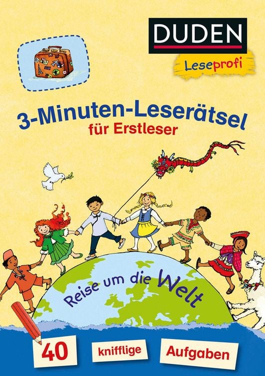 Produktbild: Duden Leseprofi &ndash; 3-Minuten-Leser&auml;tsel f&uuml;r Erstleser: Reise um die Welt