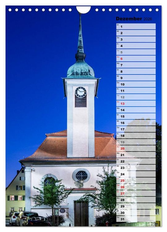 Produktbild: Schwabach Geburtstagskalender (Wandkalender 2026 DIN A4 hoch), CALVENDO Monatskalender