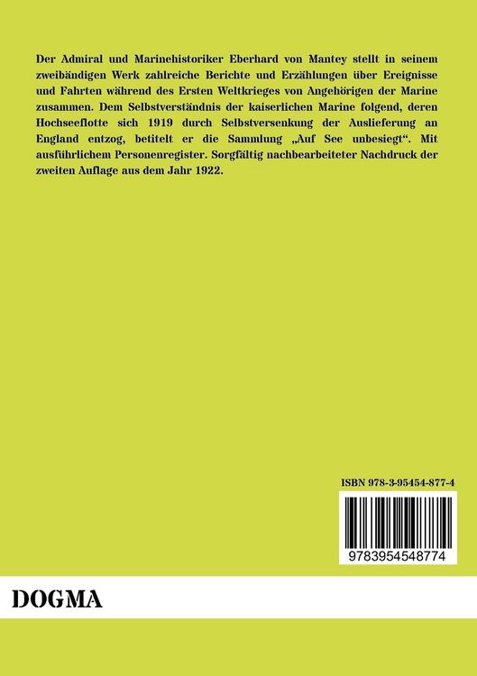 Produktbild: Auf See unbesiegt