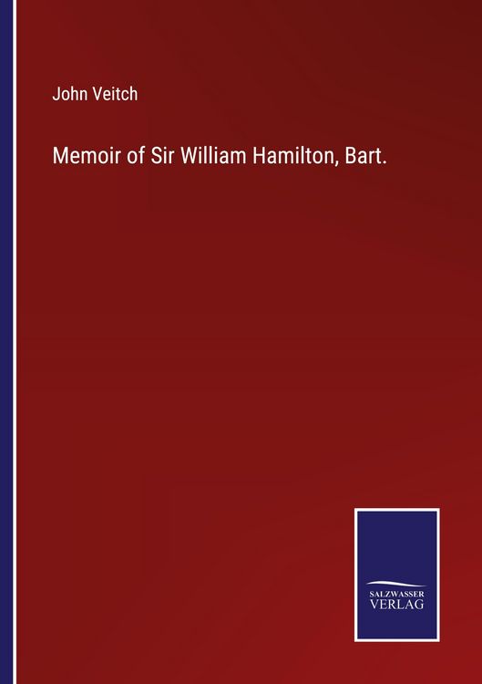 Produktbild: Memoir of Sir William Hamilton, Bart.