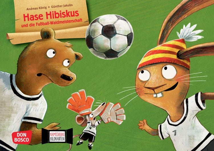 Produktbild: Hase Hibiskus und die Fu&szlig;ball-Waldmeisterschaft. Kamishibai Bildkartenset