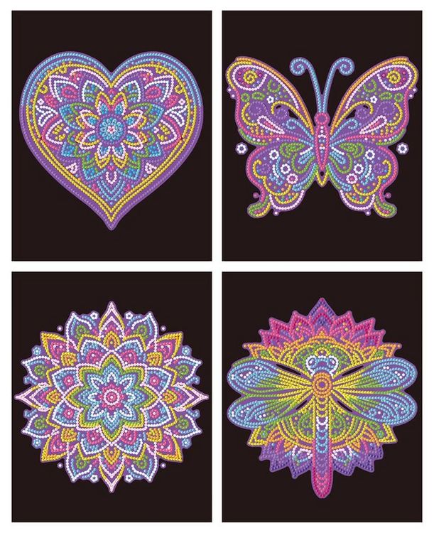 Produktbild: DOTZIES BY DIAMOND DOTZ - Diamond Painting Neon Mandalas