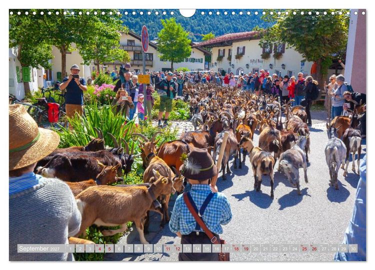 Produktbild: MITTENWALD Eine Perle im Oberen Isartal (Wandkalender 2027 DIN A3 quer), CALVENDO Monatskalender