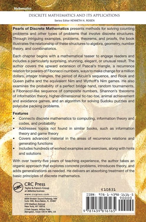 Produktbild: Pearls of Discrete Mathematics