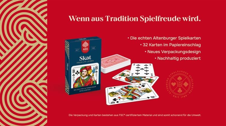 Produktbild: ASS - Skat Premium Leinen, franz&ouml;sisches Bild in Faltschachtel