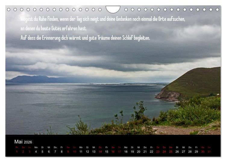Produktbild: Irland - Irische Segensw&uuml;nsche (Wandkalender 2026 DIN A4 quer), CALVENDO Monatskalender
