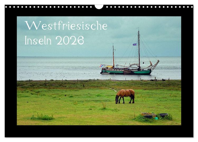 Produktbild: Westfriesische Inseln 2026 (Wandkalender 2026 DIN A3 quer), CALVENDO Monatskalender