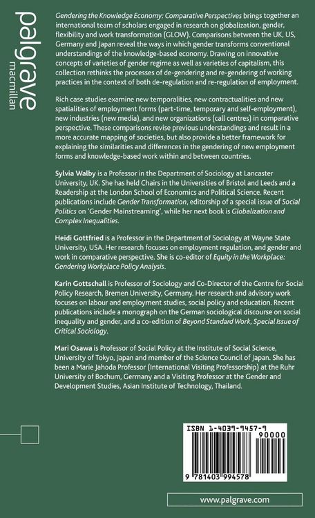 Produktbild: Gendering the Knowledge Economy
