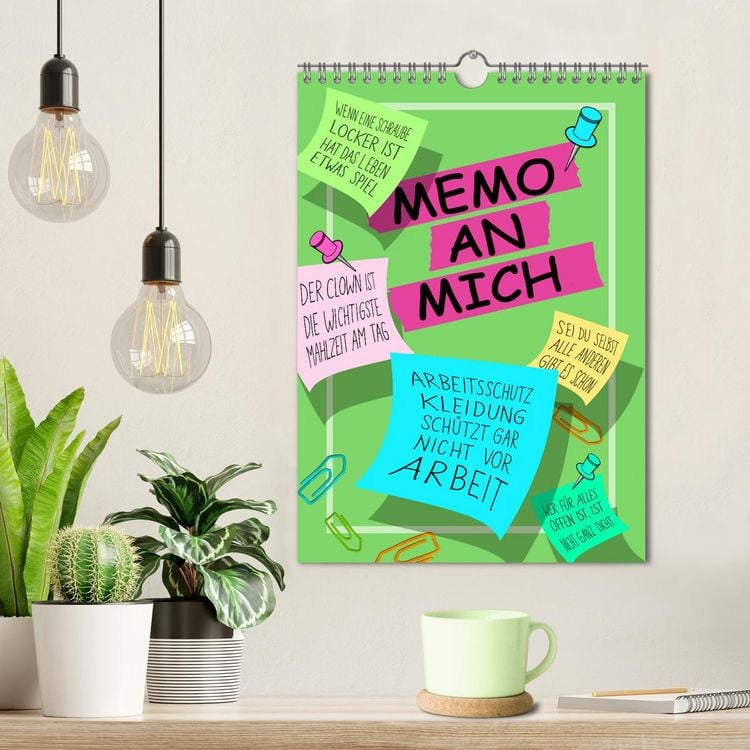 Produktbild: Memo an mich (Wandkalender 2026 DIN A4 hoch), CALVENDO Monatskalender