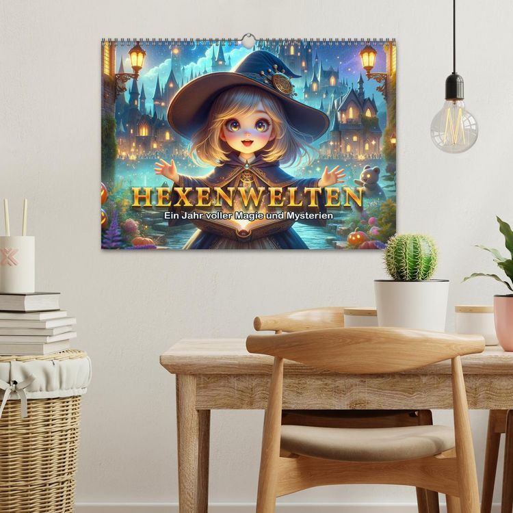 Produktbild: Hexenwelten: Ein Jahr voller Magie und Mysterien (Wandkalender 2026 DIN A3 quer), CALVENDO Monatskalender
