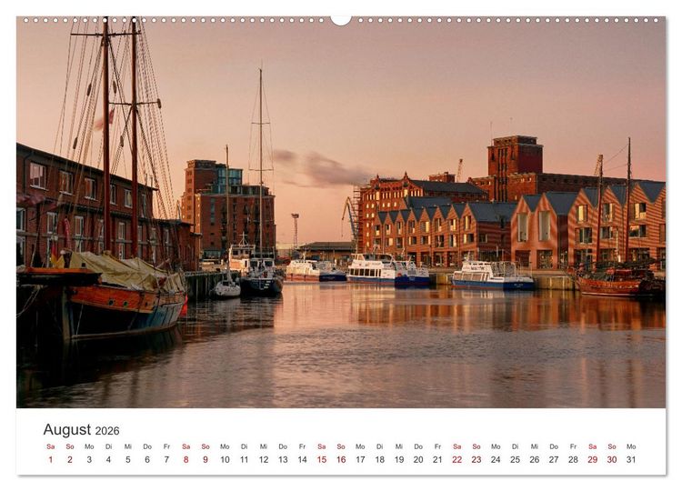 Produktbild: Unser sch&ouml;nes Wismar (hochwertiger Premium Wandkalender 2026 DIN A2 quer), Kunstdruck in Hochglanz