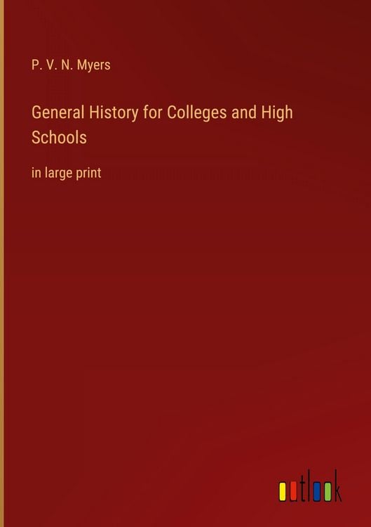 Produktbild: General History for Colleges and High Schools
