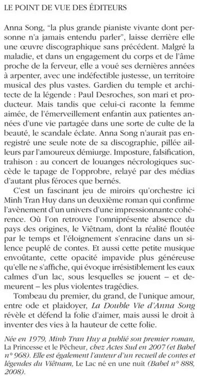 Produktbild: La double vie d'Anna Song