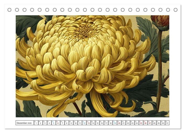 Produktbild: Florale Meisterwerke (Tischkalender 2026 DIN A5 quer), CALVENDO Monatskalender
