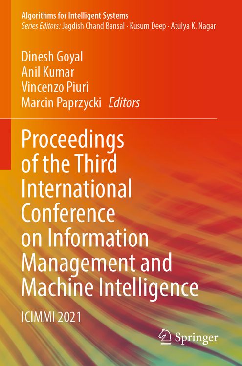 Produktbild: Proceedings of the Third International Conference on Information Management and Machine Intelligence