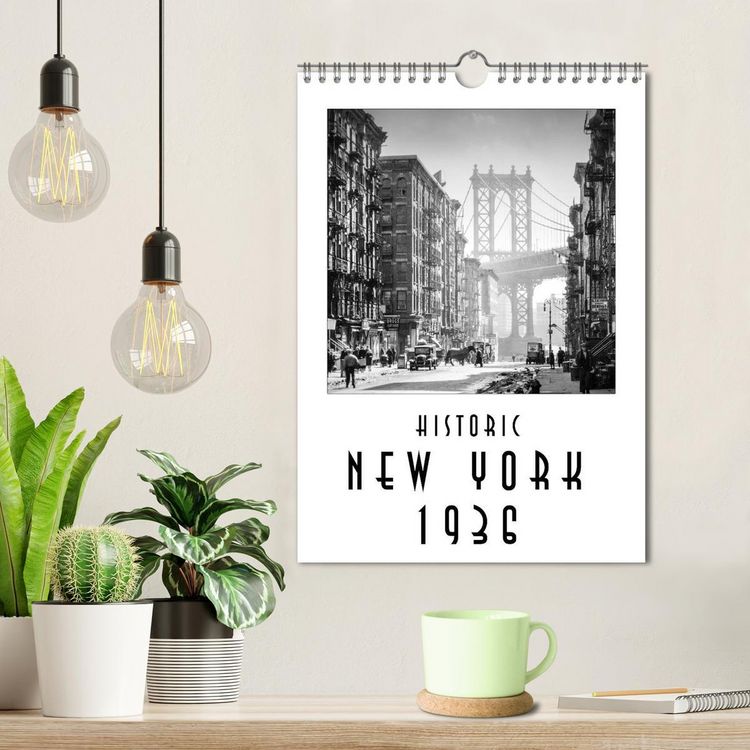 Produktbild: Historic New York 1936 (Wall Calendar 2026 DIN A4 portrait), CALVENDO 12 Month Wall Calendar