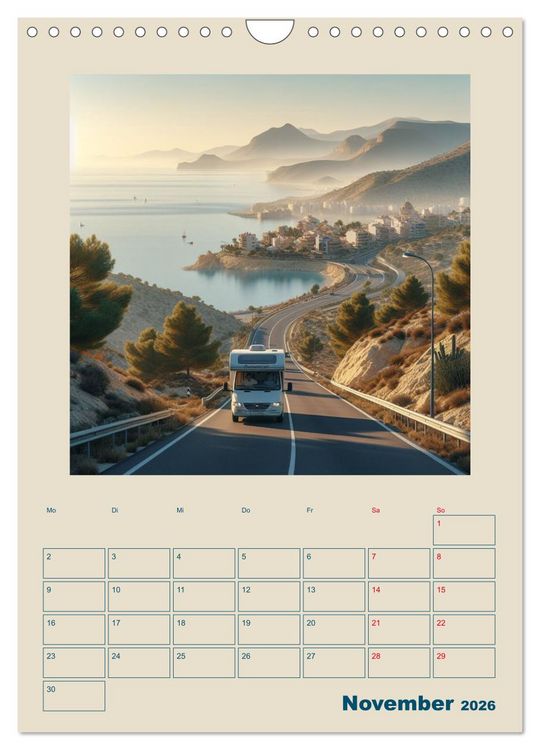 Produktbild: Traumreisen im Wohnmobil (Wandkalender 2026 DIN A4 hoch), CALVENDO Monatskalender