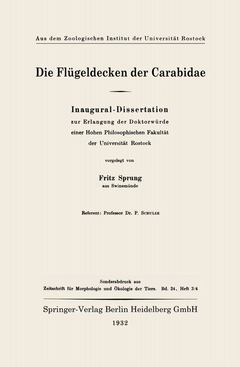 Produktbild: Die Fl&uuml;geldecken der Carabidae