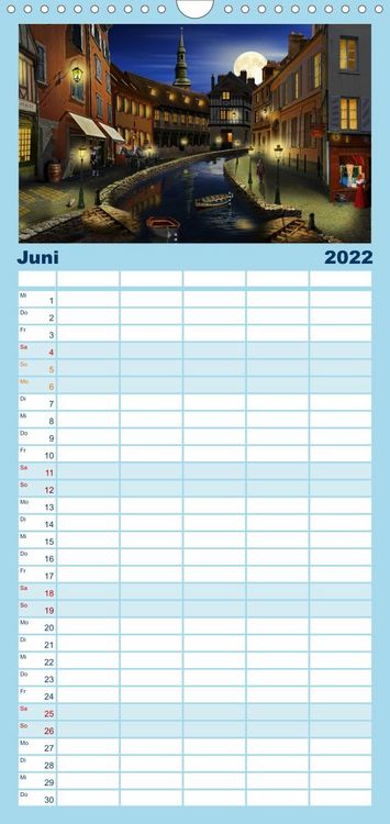 Produktbild: Familienplaner Mystische und romantische M&auml;rchenwelt Mausopardia (Wandkalender 2022 , 21 cm x 45 cm, hoch)