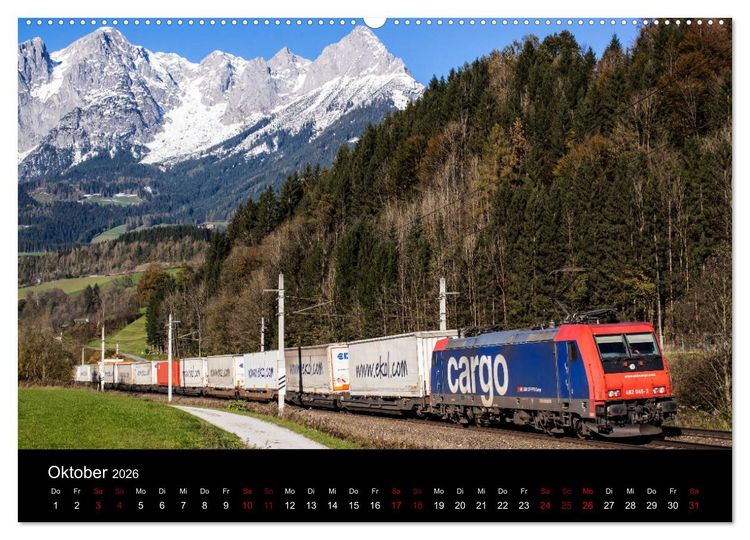 Produktbild: Die Bahn im Salzburgerland (Wandkalender 2026 DIN A2 quer), CALVENDO Monatskalender