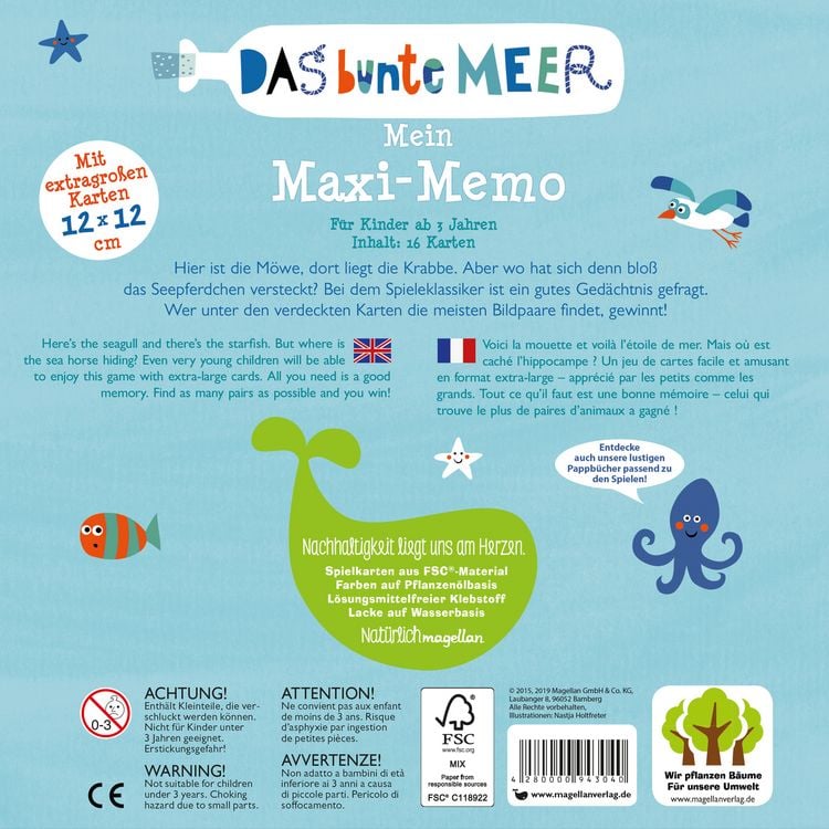 Produktbild: Das bunte Meer - Mein Maxi-Memo