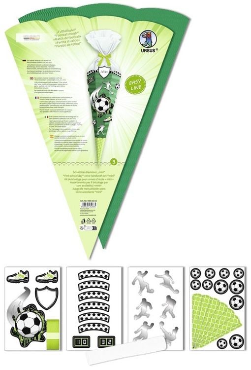 Produktbild: URSUS Schult&uuml;ten-Bastelsets Schult&uuml;ten-Bastelset mini Easy Line Fu&szlig;ballspiel