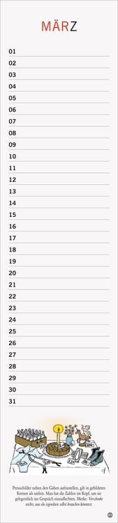 Produktbild: Loriot Geburtstagskalender Langplaner