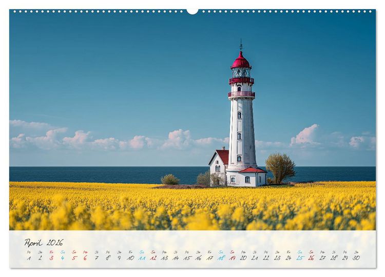 Produktbild: W&auml;chter der K&uuml;ste (hochwertiger Premium Wandkalender 2026 DIN A2 quer), Kunstdruck in Hochglanz