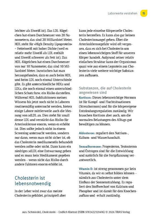 Produktbild: Cholesterin - Endlich Klartext