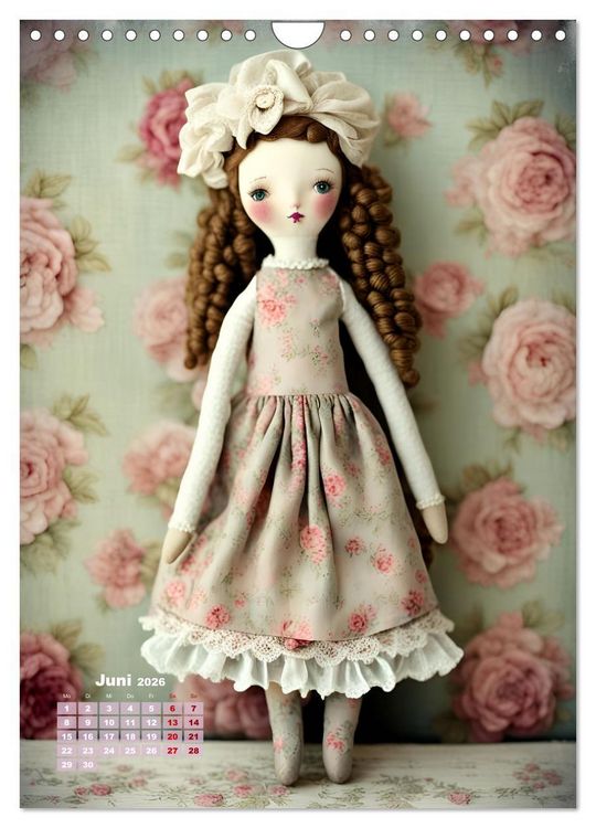 Produktbild: Romantische Puppen (Wandkalender 2026 DIN A4 hoch), CALVENDO Monatskalender
