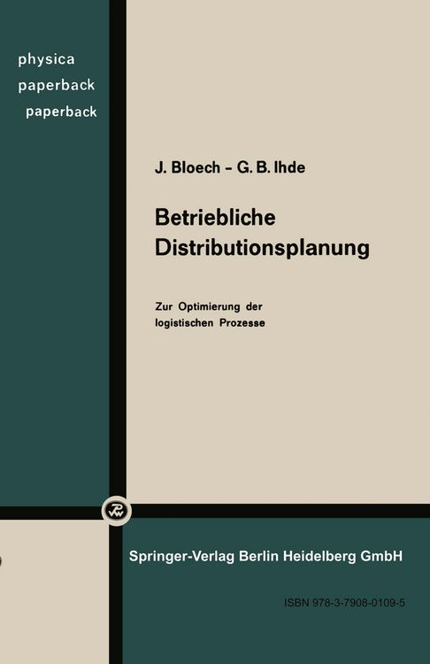 Produktbild: Betriebliche Distributionsplanung