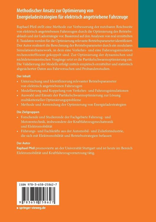 Produktbild: Methodischer Ansatz zur Optimierung von Energieladestrategien f&uuml;r elektrisch angetriebene Fahrzeuge