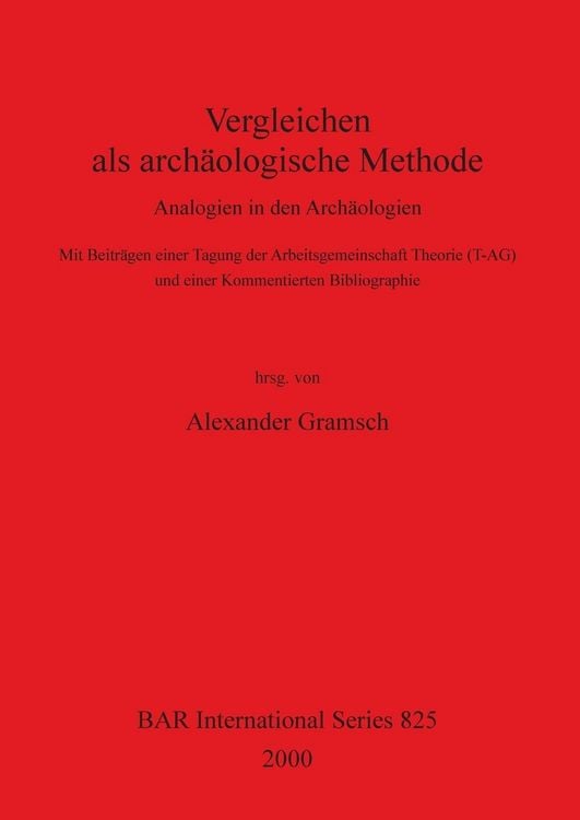 Produktbild: Vergleichen als arch&auml;ologische Methode