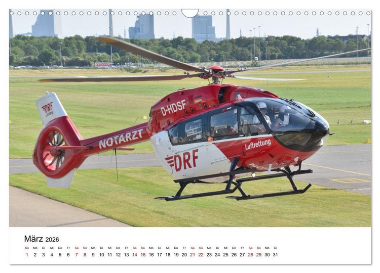 Produktbild: Rettungshubschrauber in Action (Wandkalender 2026 DIN A3 quer), CALVENDO Monatskalender