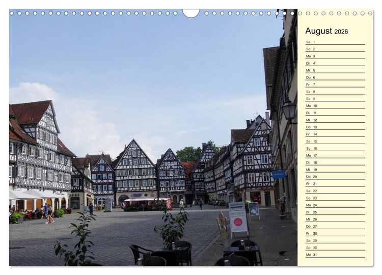 Produktbild: Unterwegs in Schorndorf (Wandkalender 2026 DIN A3 quer), CALVENDO Monatskalender