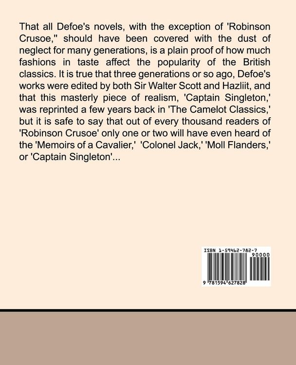 Produktbild: The Life Adventures and Piracies of the Famous Captain Singleton (New Edition)