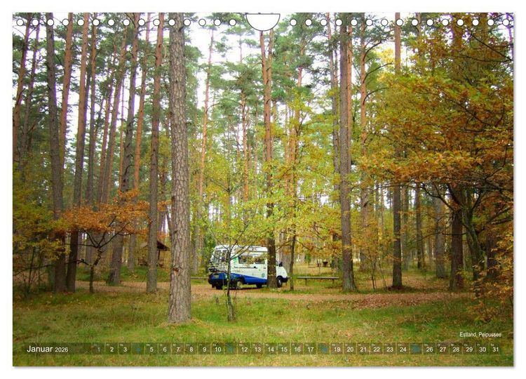 Produktbild: Vanlife - Leben, fahren, frei sein mit dem Wohnmobil (Wandkalender 2026 DIN A4 quer), CALVENDO Monatskalender