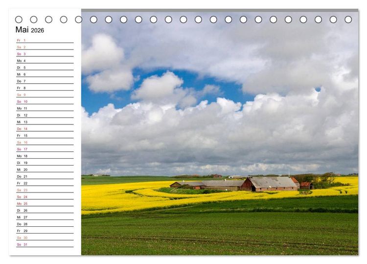 Produktbild: D&auml;nemark &ndash; Unterwegs in J&uuml;tland 2026 (Tischkalender 2026 DIN A5 quer), CALVENDO Monatskalender