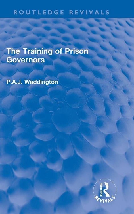 Produktbild: The Training of Prison Governors