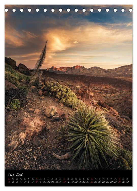 Produktbild: Teneriffa Eine Rundreise (Tischkalender 2026 DIN A5 hoch), CALVENDO Monatskalender