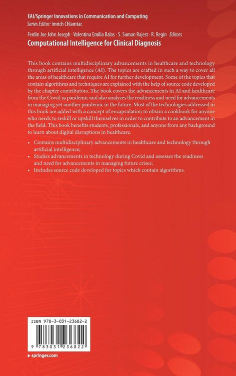 Produktbild: Computational Intelligence for Clinical Diagnosis