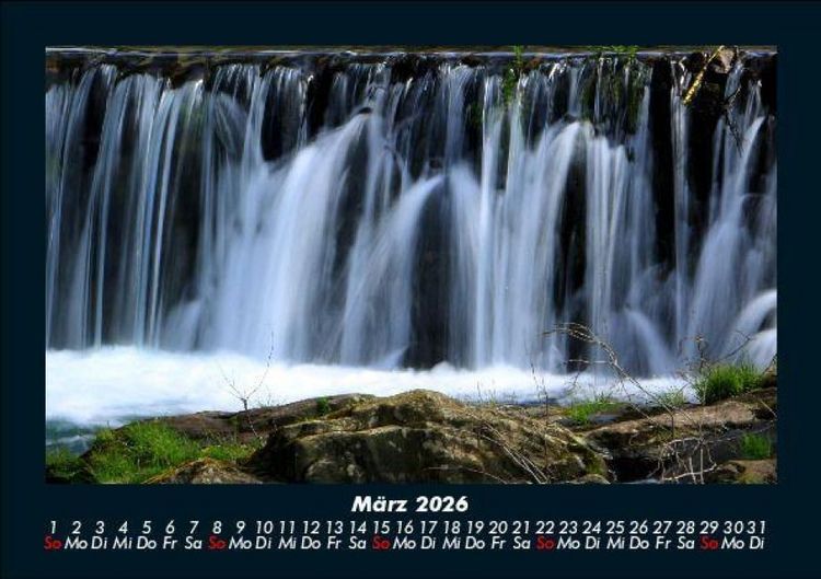 Produktbild: Wasserf&auml;lle 2026 Fotokalender DIN A5