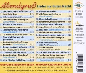 Produktbild: Abendgruss-Lieder Zur Guten Nacht