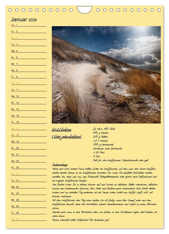 Produktbild: Ostfriesland - Appetit auf mehr / Geburtstagskalender (Wandkalender 2026 DIN A4 hoch), CALVENDO Monatskalender