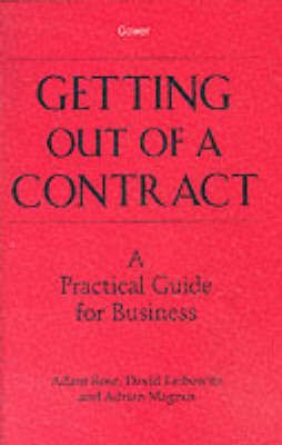 Produktbild: Rose, A: Getting Out of a Contract  - A Practical Guide for