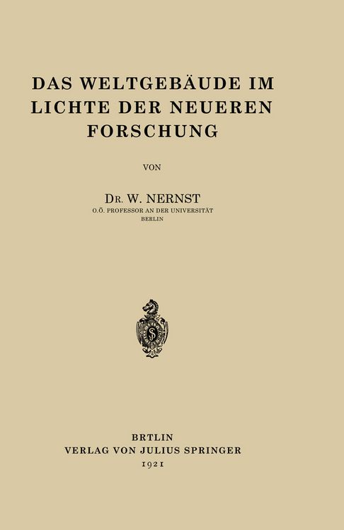 Produktbild: Das Weltgeb&auml;ude im Lichte der Neueren Forschung