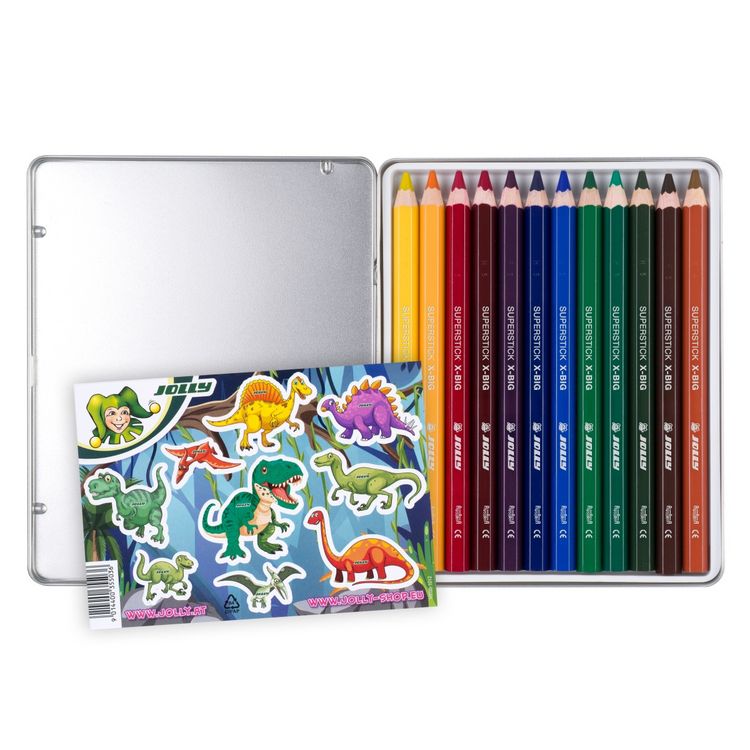 Produktbild: JOLLY Buntstifte X-BIG Adventure Colours 12er Metall Etui