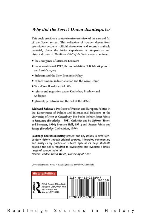 Produktbild: The Rise and Fall of the Soviet Union